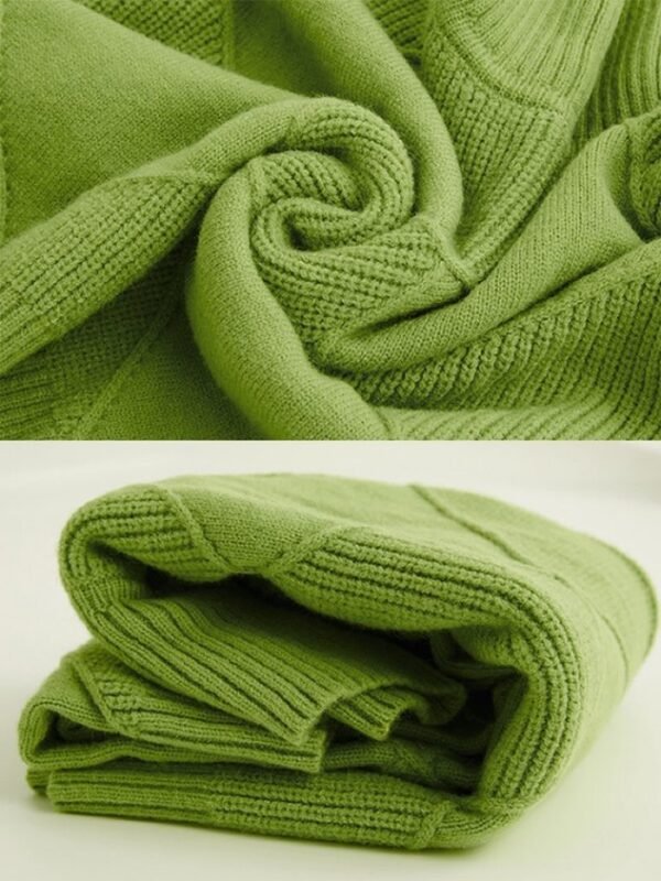 Yarn/Wool Yarn Casual Sweater - Image 4