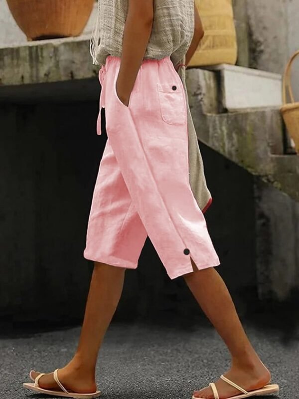 Casual Plain Straight Pants - Image 2