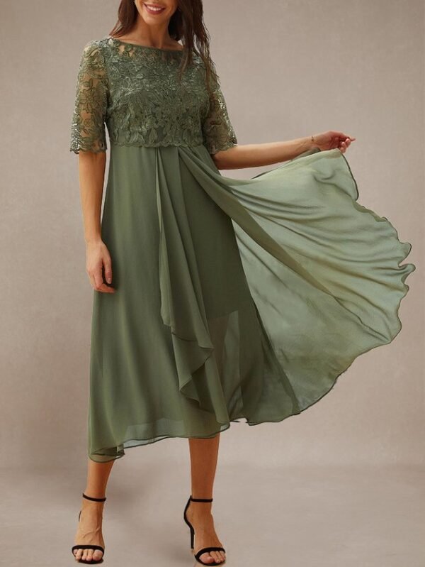 Women's Maxi Dress Lace Swing Dress Elegant Occasion - Image 34
