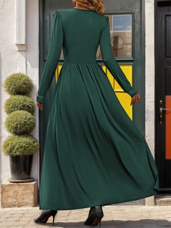 Plain Casual Loose Dress With No - Image 11