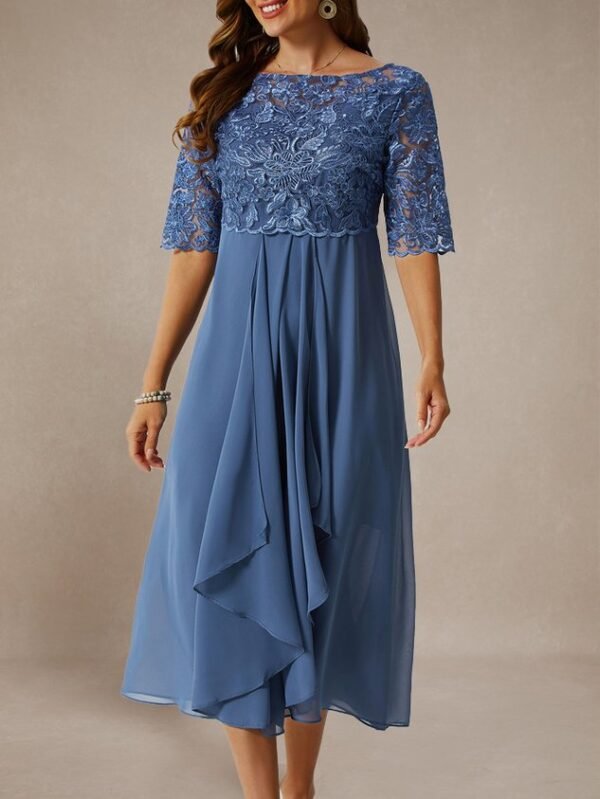 Women's Maxi Dress Lace Swing Dress Elegant Occasion - Image 36