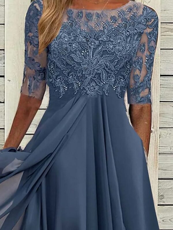 Women's Maxi Dress Lace Swing Dress Elegant Occasion - Image 9