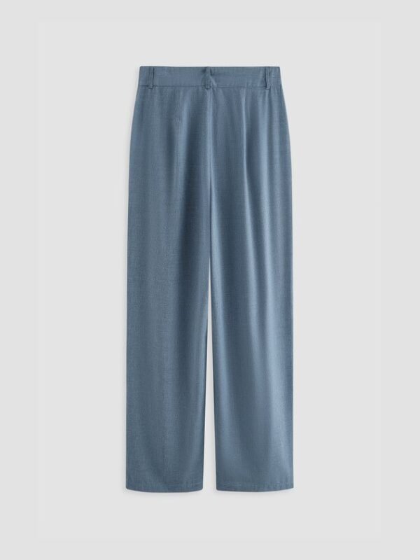 Casual Pockets Plain Buttoned Pants - Image 6