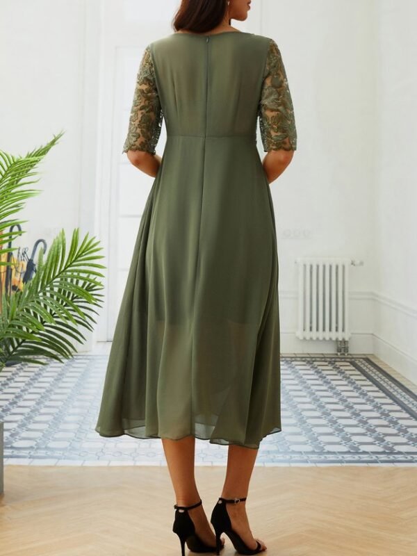 Women's Maxi Dress Lace Swing Dress Elegant Occasion - Image 16