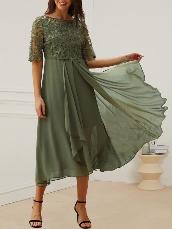 Women's Maxi Dress Lace Swing Dress Elegant Occasion - Image 33