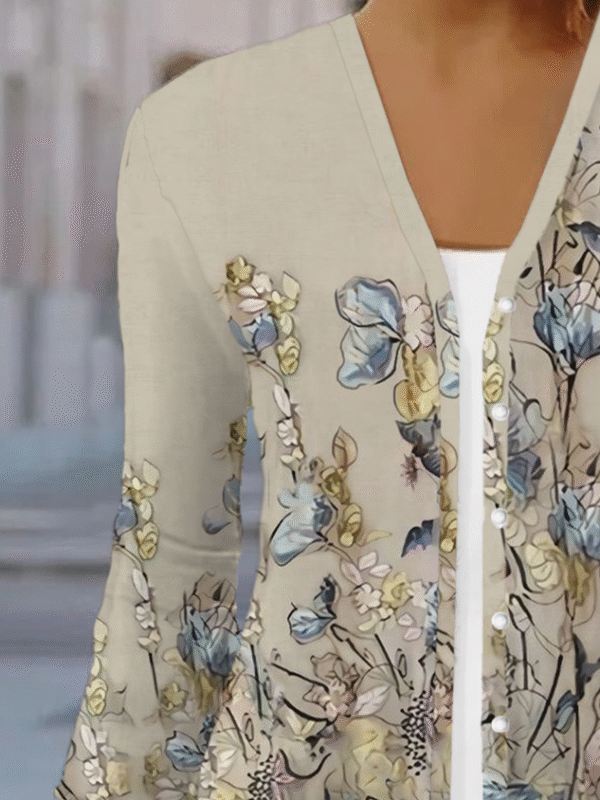 Women's Floral Spring Print Fashion Cardigan - Image 2