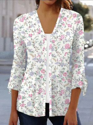 Women's Floral Spring Print Fashion Cardigan