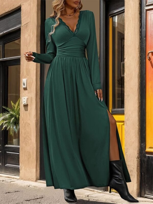 Plain Casual Loose Dress With No - Image 10