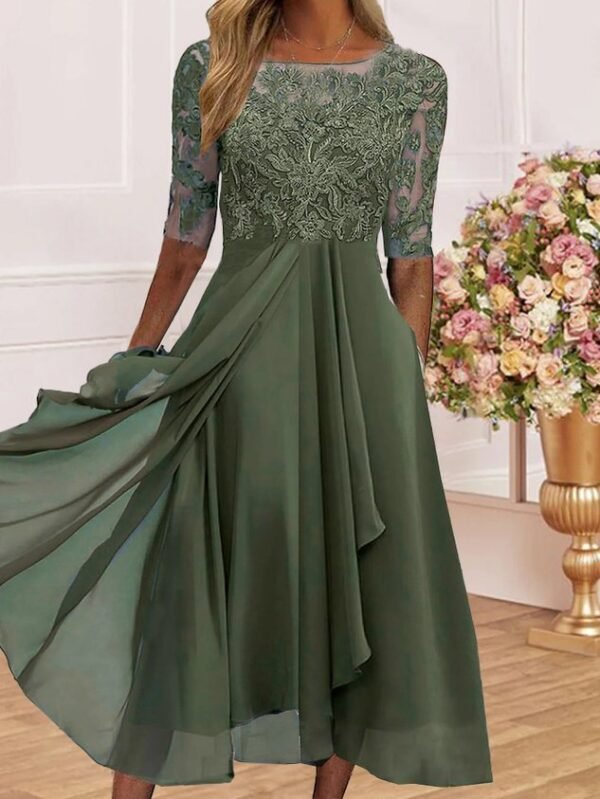 Women's Maxi Dress Lace Swing Dress Elegant Occasion - Image 27