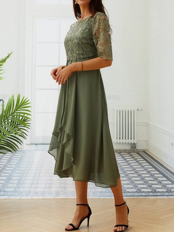 Women's Maxi Dress Lace Swing Dress Elegant Occasion - Image 15