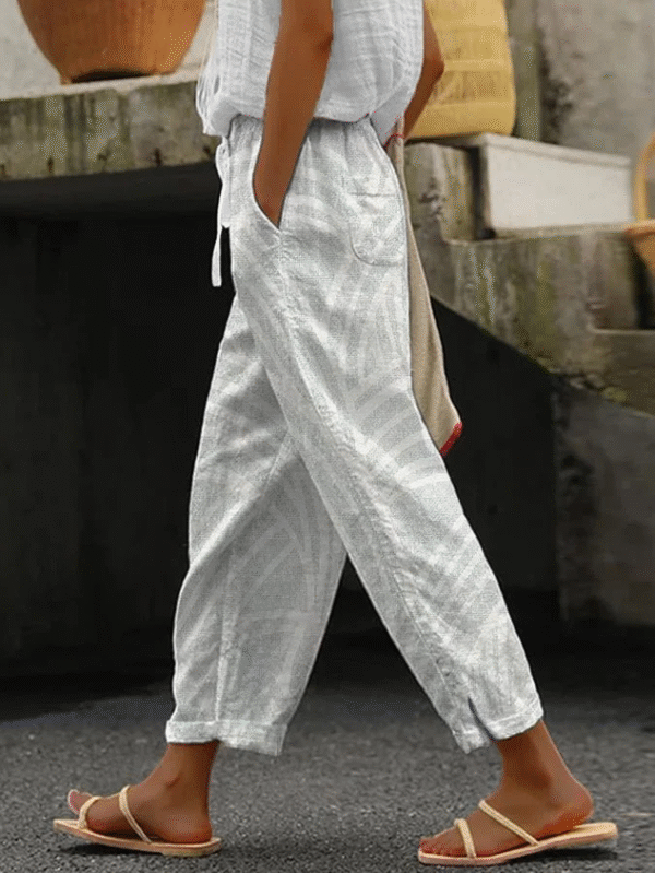 Women's Geometric Print Casual Pants - Image 2