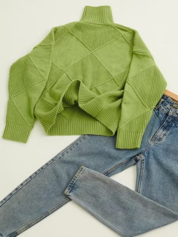 Yarn/Wool Yarn Casual Sweater - Image 5