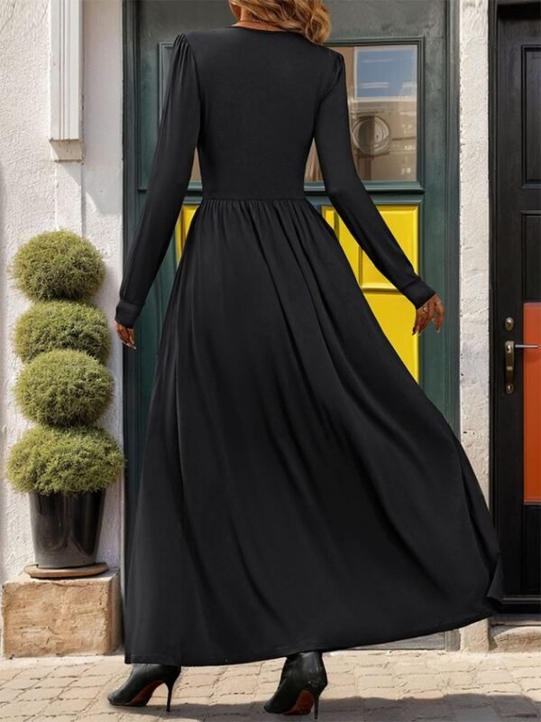 Plain Casual Loose Dress With No - Image 18