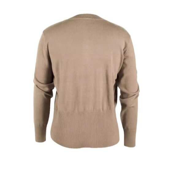 Loose Crew Neck Plain Casual Sweater - Image 4